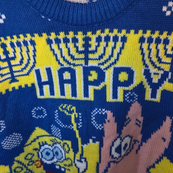 Happy hanukkah SpongeBob Ugly sweater Small - Picture 2 of 4